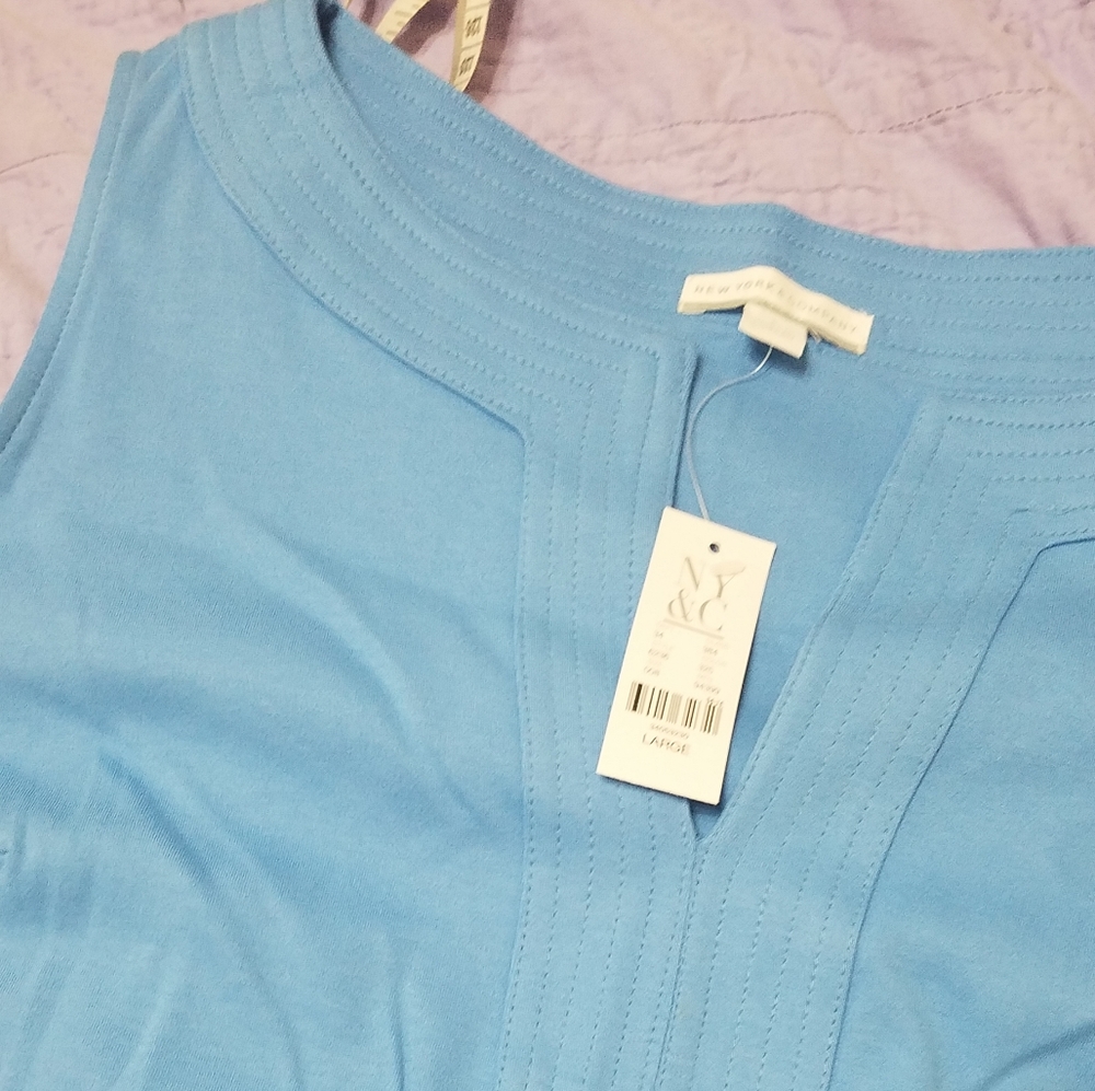 NY&CO Sleeveless Sky Blue Mini Dress